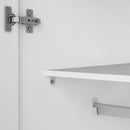 Space White 2 Doors Wooden Wardrobe by Lavishway | Wardrobe-28771