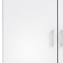 Space White 2 Doors Wooden Wardrobe by Lavishway | Wardrobe-28772