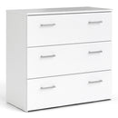 Space White Finish 3 Drawers Chest by Lavishway | Chest Of Drawers-28892
