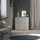 Space White Finish 3 Drawers Chest by Lavishway | Chest Of Drawers-28899