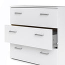 Space White Finish 3 Drawers Chest by Lavishway | Chest Of Drawers-28894