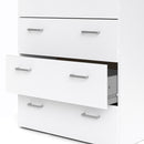 Space White Finish 5 Chest Of Drawers by Lavishway | Chest Of Drawers-28865