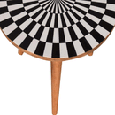 Spiral Pattern Top Solid Wood End Table by Lavishway | Side Tables-57220