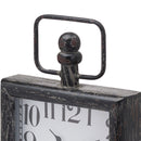 Square Dark Distressed Mantle Clock by Lavishway | Wall Clocks-51631