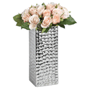 Square Ceramic Dimple Effect Vase by Lavishway | Vases-50894