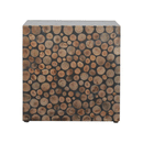 Modena Abstract Design Square Footstool by Lavishway | Footstool-57188