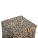 Modena Abstract Design Square Footstool by Lavishway | Footstool-57190