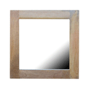 Modena Solid Wood Frame Square Wall Mirror by Lavishway | Wall Mirrors-57174