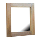 Modena Solid Wood Frame Square Wall Mirror by Lavishway | Wall Mirrors-57173