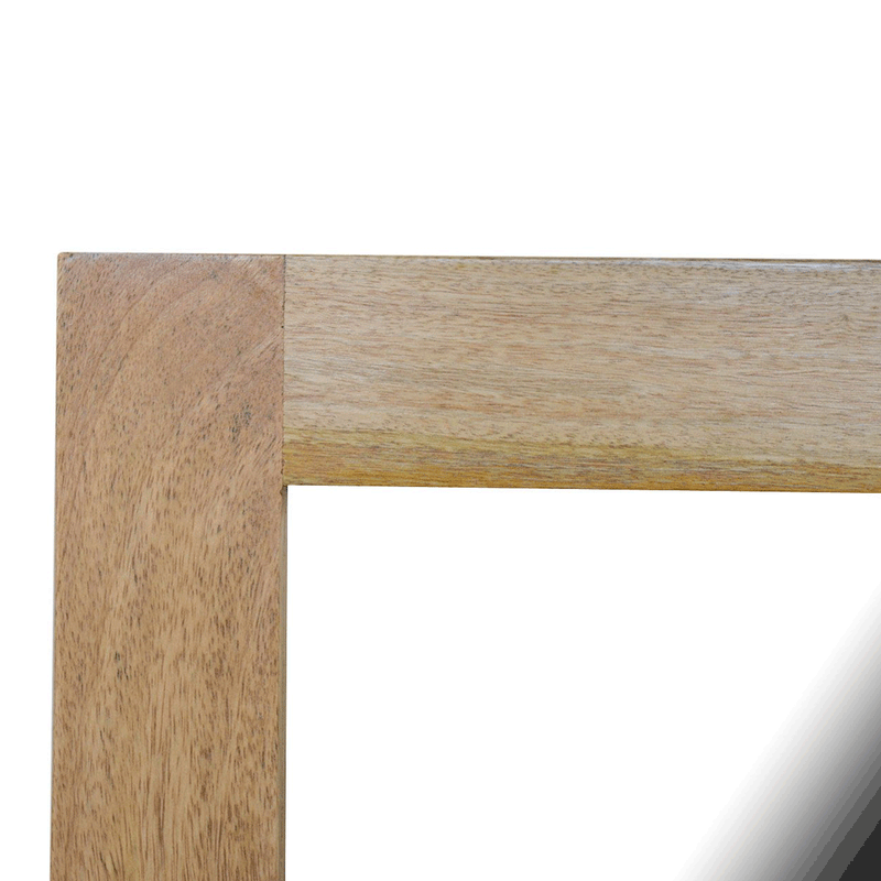 Modena Solid Wood Frame Square Wall Mirror by Lavishway | Wall Mirrors-57177