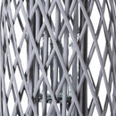 Contemporary Standing Wicker Grey Lantern by Lavishway | Candle Holders-51363