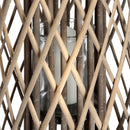 Contemporary Standing Woven Wicker Lantern by Lavishway | Candle Holders-51341