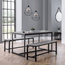 Staten Concrete Effect Seat Dining Bench by Lavishway | Dining Benches-60835