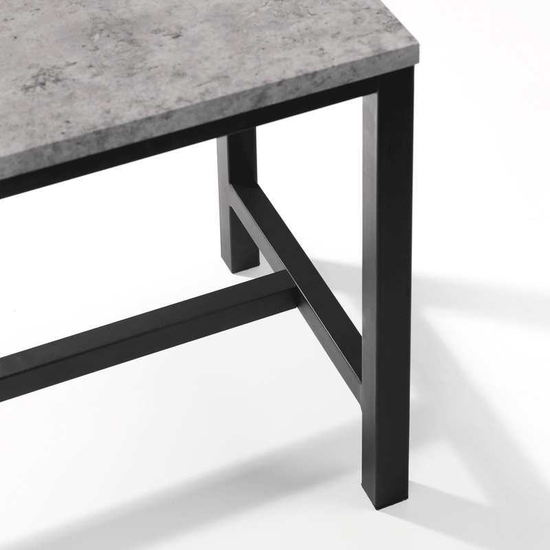 Staten Concrete Effect Seat Dining Bench by Lavishway | Dining Benches-60839