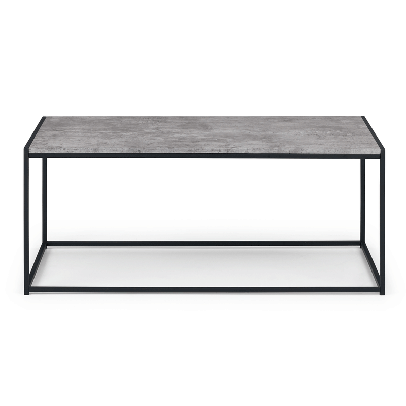 Staten Concrete Effect Top Coffee Table by Lavishway | Coffee Tables-60827