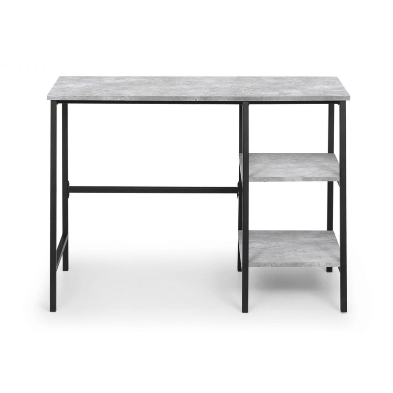 Staten Concrete Effect Top Desk by Lavishway | Reclaimed Wood Desks-60798
