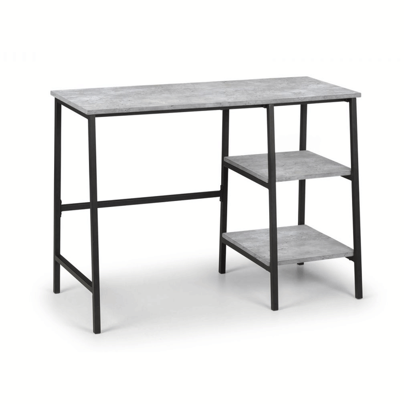Staten Concrete Effect Top Desk by Lavishway | Reclaimed Wood Desks-60797