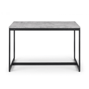 Staten Concrete Effect Top Black Dining Table by Lavishway | Dining Tables-60821