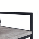 Staten Concrete Effect Top Low Bookcase by Lavishway | Book Shelves and Cabinets-60785