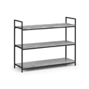 Staten Concrete Effect Top Low Bookcase by Lavishway | Book Shelves and Cabinets-60784