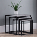 Staten Concrete Effect Top Nest Of 3 Tables by Lavishway | Nest of Tables-60807