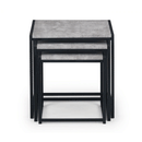 Staten Concrete Effect Top Nest Of 3 Tables by Lavishway | Nest of Tables-60808