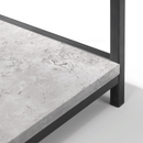 Staten Concrete Effect Top Tall Bookcase by Lavishway | Book Shelves and Cabinets-60773