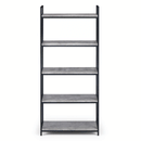 Staten Concrete Effect Top Tall Bookcase by Lavishway | Book Shelves and Cabinets-60772
