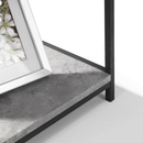 Staten Concrete Effect Top Tall Bookcase by Lavishway | Book Shelves and Cabinets-60775