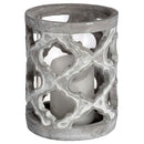 Stone Patterned Grey Candle Holder by Lavishway | Candle Holders-50694