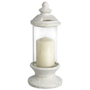 Stone & Glass White Candle Holder by Lavishway | Candle Holders-50854