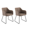 Stork Fabric Upholstery Dining Chair Set of 2 by Lavishway | Dining Chairs-23763