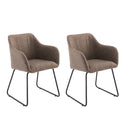 Stork Fabric Upholstery Dining Chair Set of 2 by Lavishway | Dining Chairs-23763