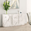 Storm 3 Doors White Finish Sideboard by Lavishway | Sideboards-23706