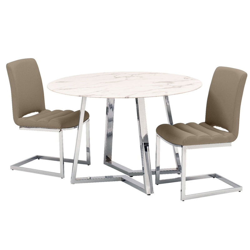 Storm 4 Chairs Dining Table Set by Lavishway | Dining Table Set-23750