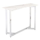 Storm Marble Effect Console Table by Lavishway | Hallway Console Table-23459