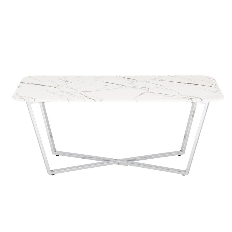 Storm Marble Coffee Table With Steel Frame by Lavishway | Coffee Tables-23699