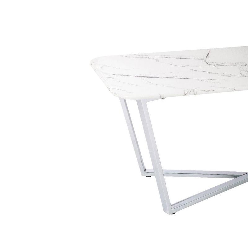 Storm Marble Coffee Table With Steel Frame by Lavishway | Coffee Tables-23700