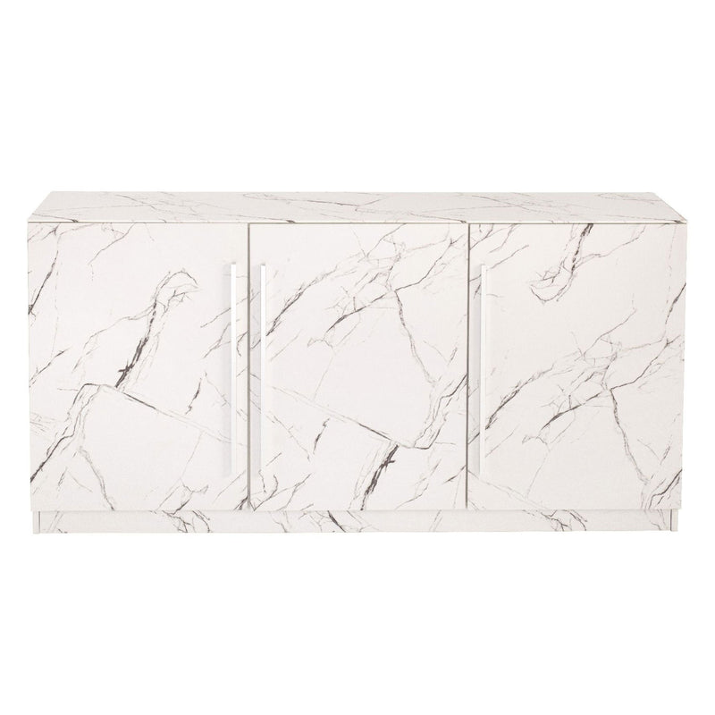 Storm 3 Doors White Finish Sideboard by Lavishway | Sideboards-23709