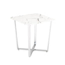 Storm Marble Side Table With Steel Frame by Lavishway | Side Tables-23728