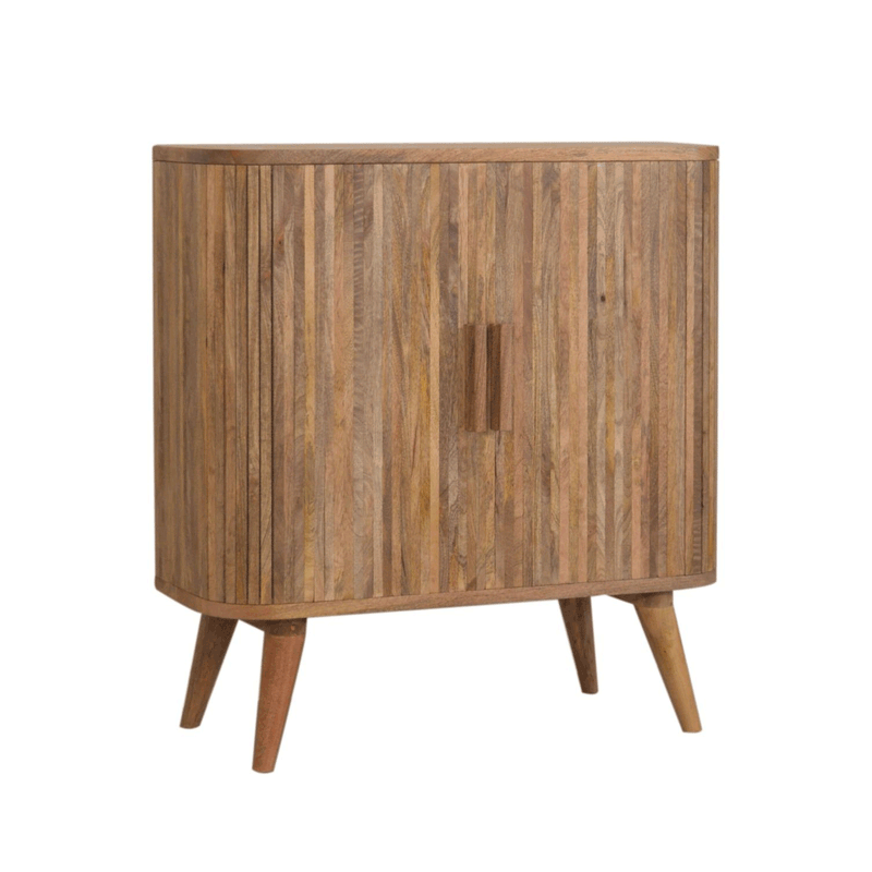 Stripe Design 2 Doors Hallway Cabinet by Lavishway | Hallway Cabinets-57156