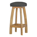 Studded Black Tweed Fabric Bar Stool by Lavishway | Bar Stools-22526