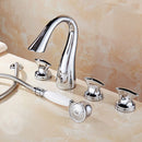 Chrome Plated Bathroom Tap & Hand Shower Set by Lavishway | Bathtub Faucets-49601