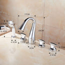 Chrome Plated Bathroom Tap & Hand Shower Set by Lavishway | Bathtub Faucets-49605