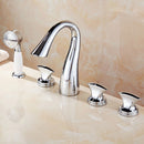 Chrome Plated Bathroom Tap & Hand Shower Set by Lavishway | Bathtub Faucets-49600