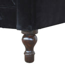 Sumba Black Velvet 2 Seater Chesterfield Sofa by Lavishway | Velvet Sofa-22475
