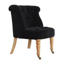 Sumba Black Velvet Accent Chair by Lavishway | Accent Chairs-22517