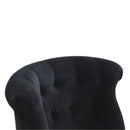 Sumba Black Velvet Accent Chair by Lavishway | Accent Chairs-22520