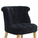 Sumba Black Velvet Accent Chair by Lavishway | Accent Chairs-22518
