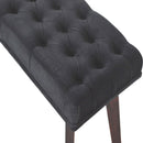 Sumba Black Velvet Hallway Bench by Lavishway | Benches & Storage Benches-22458
